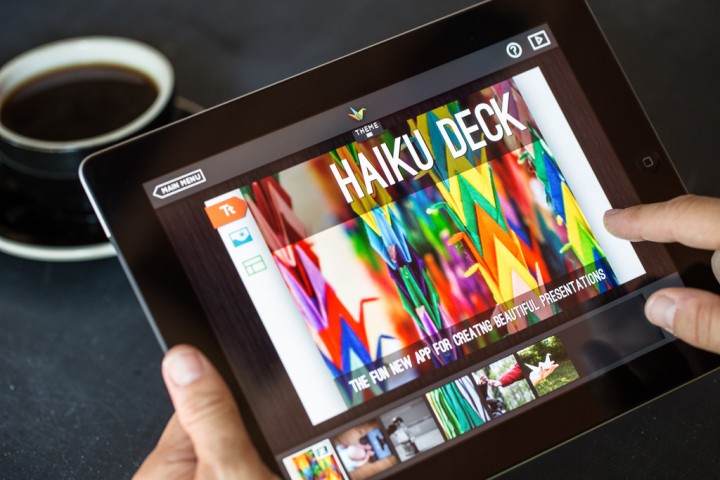 Приложение Haiku Deck на iPad